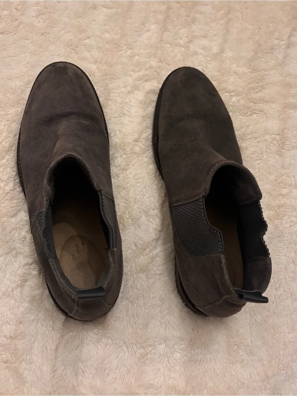 Clarks Men's Chelsea Boots in Gray Suede